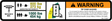 JLG 1001171335 Decal Warning Dual Cap Ansi