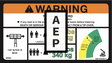 JLG 1001194235 Decal Warning Max Cap Ansi