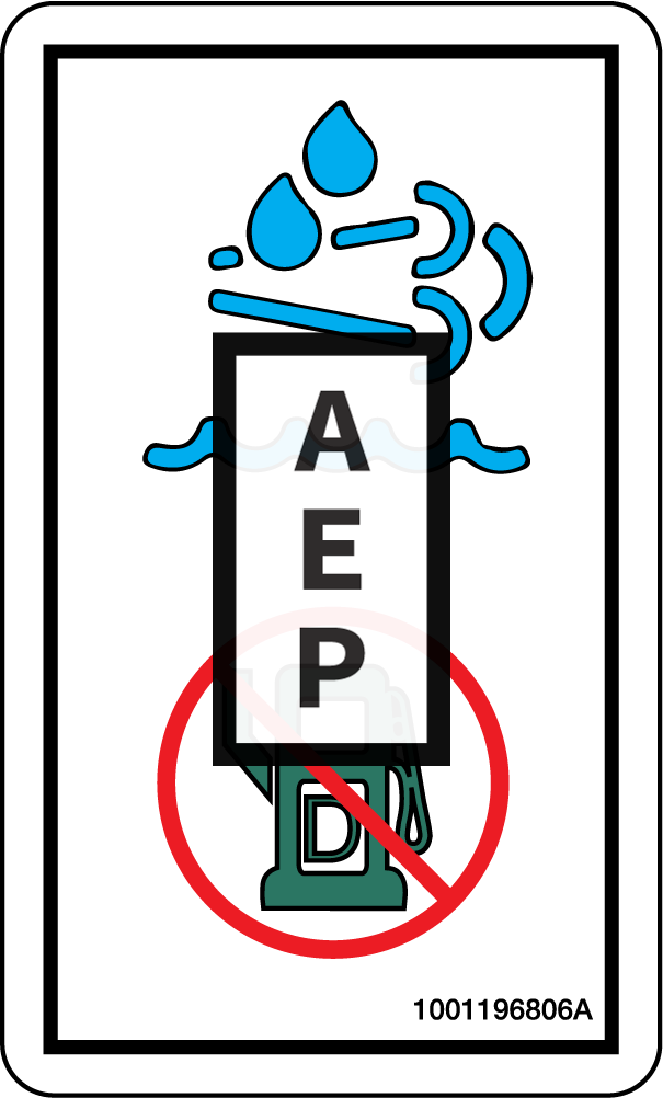 JLG 1001196806 Decal Diesel Exhaust Fluid