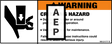 JLG 1001211777 Decal Crushing Hazard