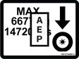 JLG 1001216060 Decal Max Tire Load