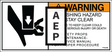 JLG 1702246 Decal Crush Hazard