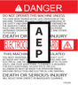 JLG 1702361 Decal Elec Hazard