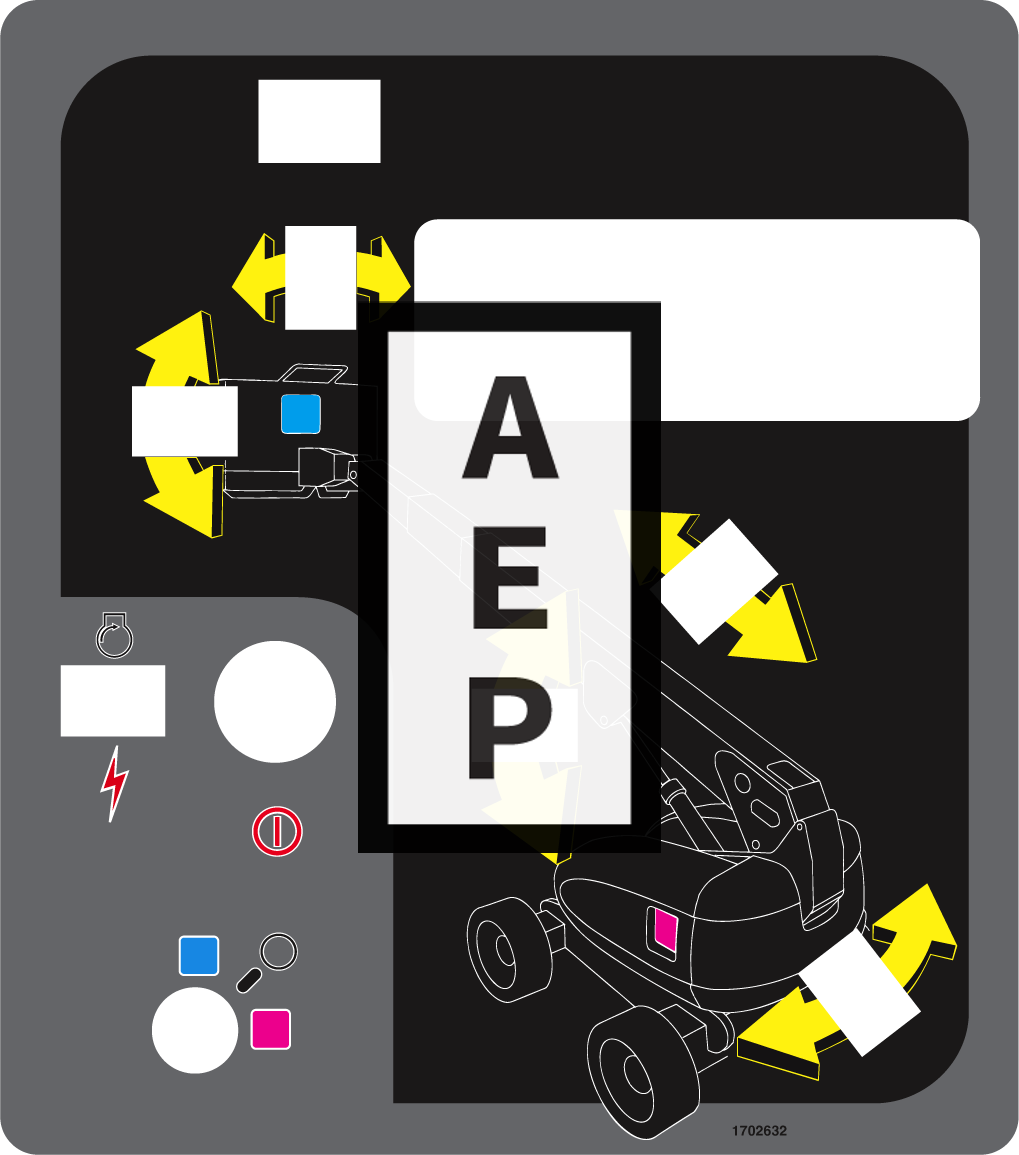 JLG 1702632 Decal Mtb