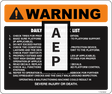 JLG 1702936 Decal Warn