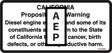 JLG 1702962 Decal Warning Prop 65 Dsl