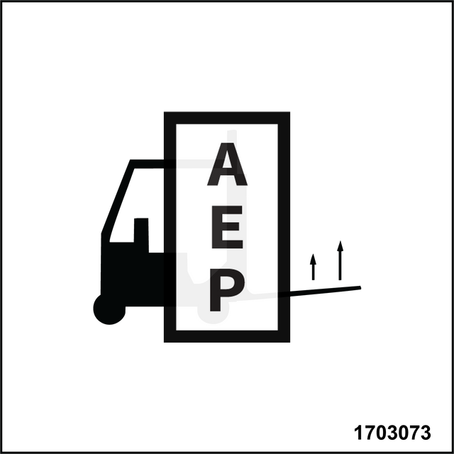 JLG 1703073 Decal Forklift