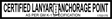 JLG 1703175 Decal Lanyardgm D Rings