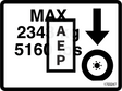 JLG 1703247 Decal Max Whl Load