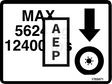JLG 1703471 Decal Max Tire Load