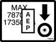 JLG 1703475 Decal Max Tire Load