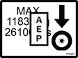 JLG 1703481 Decal Max Tire Load