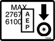 JLG 1703488 Decal Max Tire Load