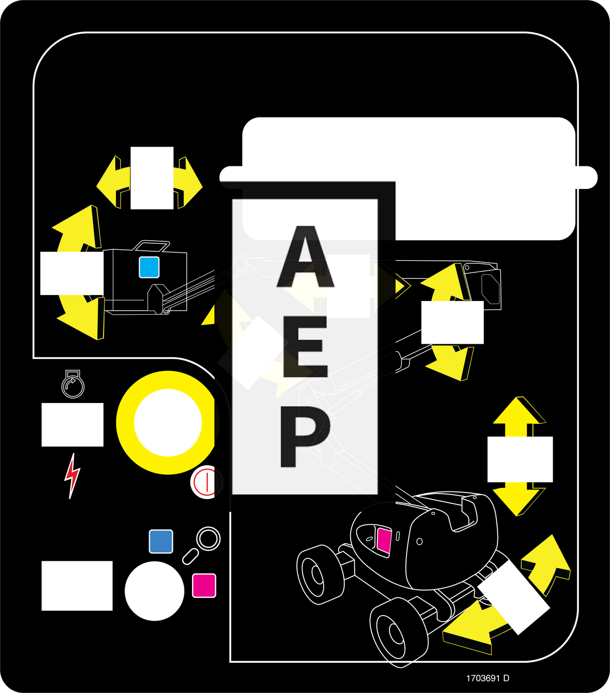 JLG 1703691 Decal Mtb Aj