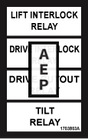 JLG 1703803 Decal Relay