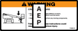 JLG 1703804 Decal Warning Crushing
