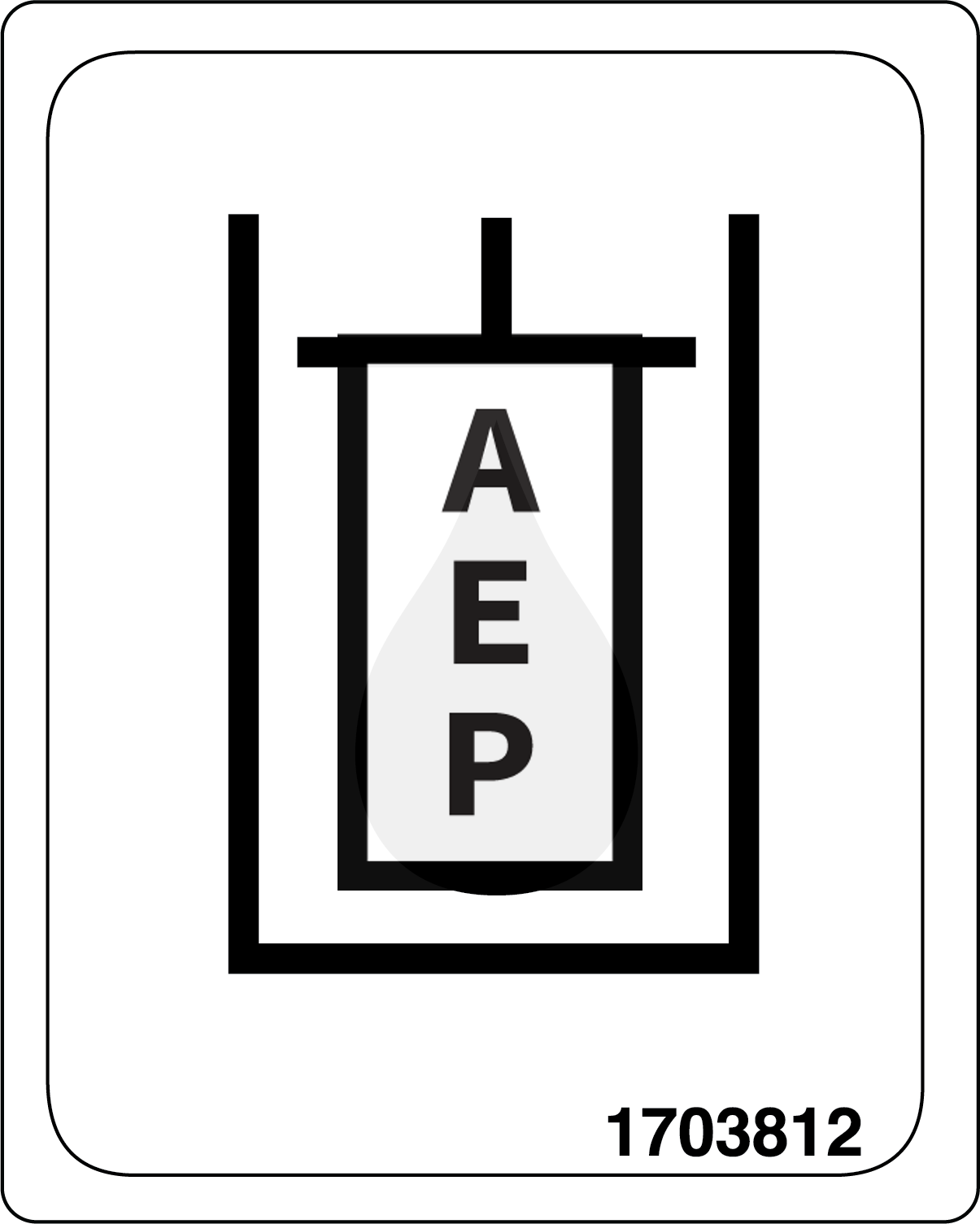 JLG 1703812 Decal Hyd Oil