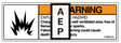 JLG 1703813 Decal Warning Batt Ventilation