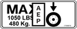 JLG 1703870 Decal Wheel Load 1932E2