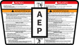 JLG 1703928 Decal Warning Plt Lat