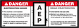 JLG 1703936 Decal Danger Can