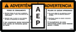JLG 1703952 Decal Warning Crushing Lat