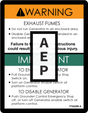 JLG 1704286 Decal Generator Danger Eng