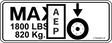 JLG 1704401 Decal Wheel Load 2032E2Ce