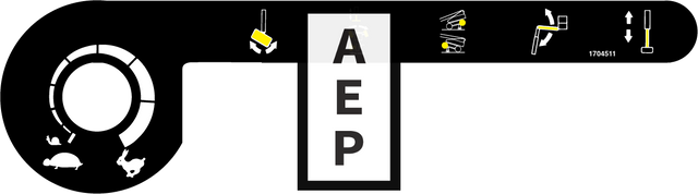 JLG 1704511 Decal Function Speed 110 120