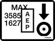 JLG 1704524 Decal Max Tire Load