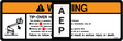 JLG 1704541 Decal Warning Tip Over Hazard