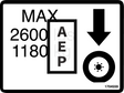 JLG 1704559 Decal Max Tire Load