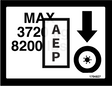 JLG 1704827 Decal Max Tire Load 6200#