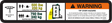JLG 1704995 Decal 750# 500# Capacity Plf
