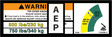 JLG 1704996 Decal 750# 500# Capacitydom