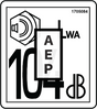 JLG 1705084 Decal Decibel Level