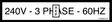 JLG 1705375 Decal 240V 3 Phase 60Hz