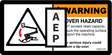 JLG 1706127 Decal Tip Over Eng