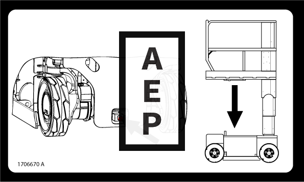 JLG 1706670 Decal 1230Es Manual Decent