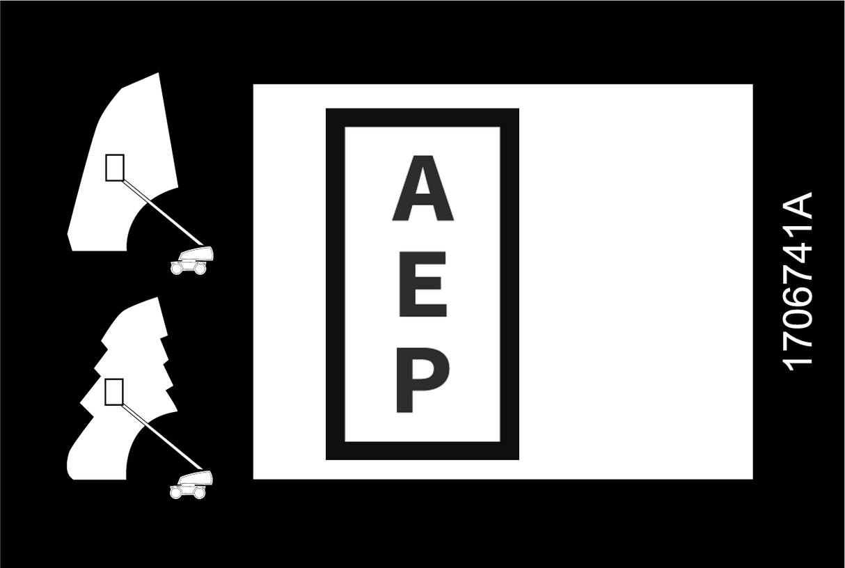 JLG 1706741 Decal Boom Control Select