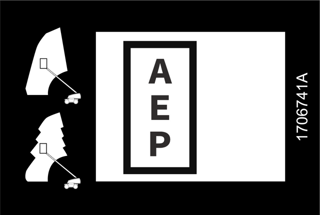 JLG 1706741 Decal Boom Control Select