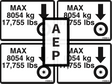 JLG 2902353 Decal Kit Max Tire Load 800A
