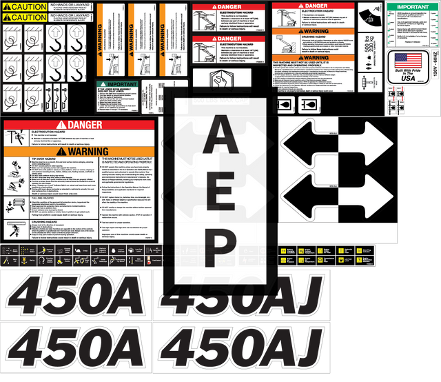 JLG 2910061 Decal Decalsdom 1Eng450A Aj