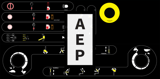 JLG 2910872 Decal Kit Platform Console Decal