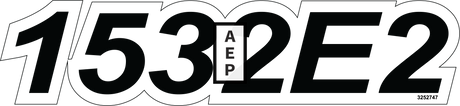 JLG 3252747 Decal Nameplate 1532E2 Model