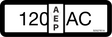 JLG 3252761 Decal Nameplate 120V
