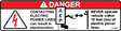 JLG 4108991 Decal Electrocution Hazard