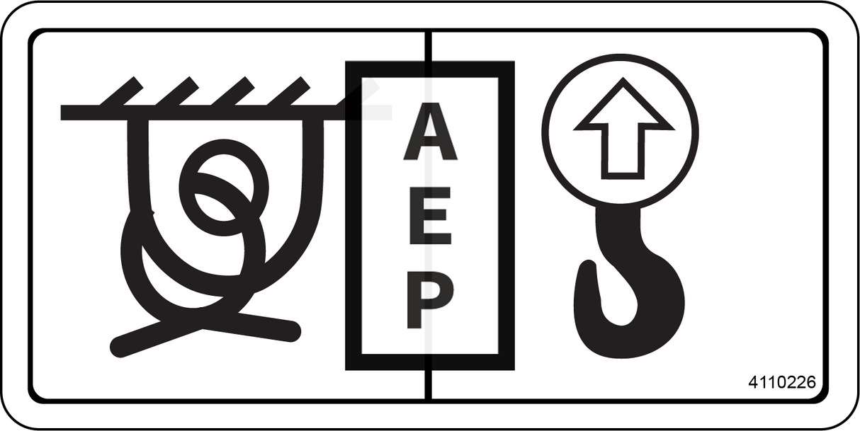 JLG 4110226 Decal Lift Point Tie Down