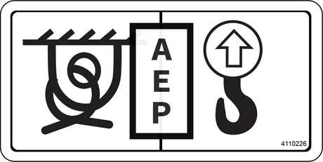 JLG 4110226 Decal Lift Point Tie Down