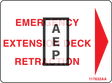 Skyjack 117632 Decal Emerg Retraction